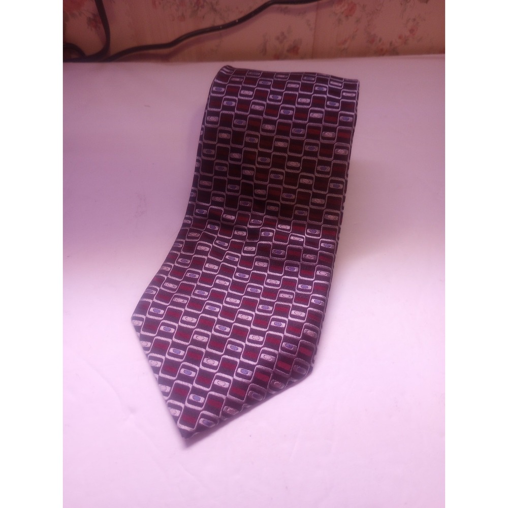 Courage Techno- Core Silk‎ Geometric Neck Tie 4in Multi Color NWT